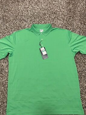 Callaway Bright Green Men's Opti-Vent Polo - Short Sleeve Performance Shirt